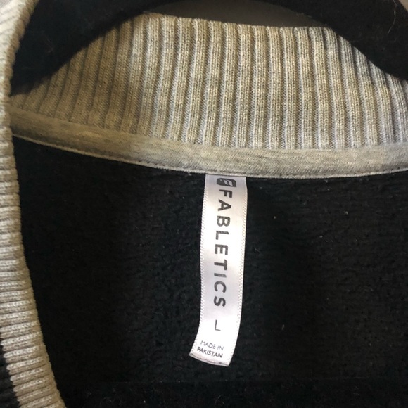 Fabletics gray and black sweater jacket - Picture 3 of 8